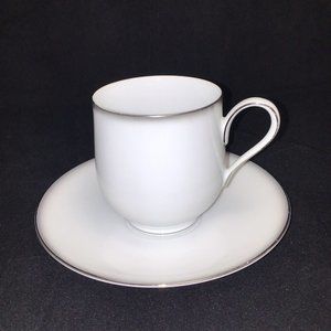 Vintage Sango China Tea/Coffee Cup and Saucer Set, Grey Mist